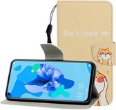 Voor Huawei Nova 5i / P20 Lite (2019) Gekleurde Tekening Horizontale Flip Leren Case met Houder & Kaartsleuf & Portemonnee (Shiba Inu)