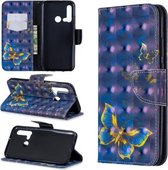 3D Gekleurde Tekening Patroon Horizontale Flip Leren Case met Houder & Kaartsleuven & Portemonnee Voor Huawei P20 lite (2019) / nova 5i (Vlinder)
