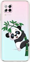 Voor Huawei P40 lite E / Y7p schokbestendig geverfd TPU beschermhoes (bamboe panda)