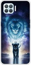 Voor OPPO F17 / A73 (2020) / Reno4 F Gekleurde tekening Clear TPU Cover Beschermhoesjes (The Lion King)