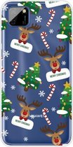 Voor Huawei Y5p Christmas Series Transparante TPU beschermhoes (Cane Deer)