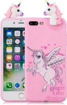 Voor iPhone 7 Plus / 8 Plus schokbestendige cartoon TPU beschermhoes (eenhoorn)