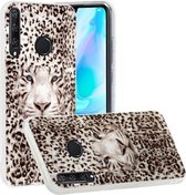 Voor Huawei Y6p (2020) Lichtgevende TPU zachte beschermhoes (Leopard Tiger)