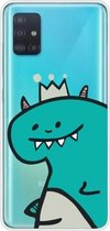 Voor Galaxy A51 Lucency Painted TPU Protective (Crown Dinosaur)