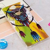 Voor Sony Xperia XA2 Noctilucent Windbell Owl Pattern TPU Soft Case Beschermhoes