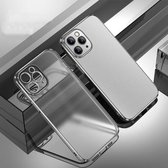 CAFELE schokbestendige TPU-beschermhoes met volledige dekking voor iPhone 12 Pro Max (zilver)