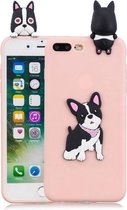 Voor iPhone 8 Plus & 7 Plus 3D Cartoon patroon schokbestendig TPU beschermhoes (schattige hond)