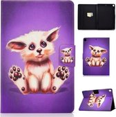 Voor iPad 10.2 inch Gekleurde Tekening Horizontale Flip Leren Case met Houder & Kaartsleuven & Slaap / Wekfunctie (Golden Fox)