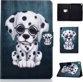 Voor iPad 10.2 inch Gekleurde Tekening Horizontale Flip Leren Case met Houder & Kaartsleuven & Slaap / Wekfunctie (Gespikkelde Hond)