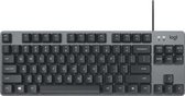 Logitech K835 Mini mechanisch bekabeld toetsenbord, rode schacht (zwart)
