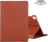 Voor Huawei Enjoy Tablet 2 10.1 inch Litchi Textuur Roterende ClassicBusiness Horizontale Flip Leren Case met Houder (Bruin)