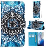 Voor Galaxy S20 Gekleurde Tekening Patroon Plain Weave Horizontale Flip Leren Case met Houder & Kaartsleuf & Portemonnee & Lanyard (Onderzeese Mandala)