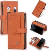 Voor Galaxy Note 8 POLA Multifunctionele Mode Magnetische Horizontale Flip Leren Case met Kaartsleuven & Portemonnee & Fotolijst & Houder (Bruin)