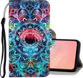 Voor Galaxy A71 3D Gekleurde Tekening Horizontale Flip PU Lederen Case met Houder & Kaartsleuven & Portemonnee (Mandala)