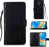 Voor Xiaomi Redmi Note 9 Pro Max Dream Catcher Afdrukken Horizontale Flip Leren Case met Houder & Kaartsleuven & Portemonnee & Lanyard (Zwart)