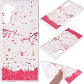 Cartoon patroon goudfolie stijl Dropping Glue TPU zachte beschermhoes voor Galaxy Note 10 (Sakura)