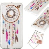 Coloured Drawing Transparant Clear TPU Case voor Galaxy A60 (Color bell)