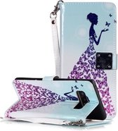 Magisch 3D Helder Gekleurd Tekening Patroon Horizontale Flip PU Leren Case met Houder & Kaartsleuven & Portemonnee & Fotolijst voor Galaxy Note 8 (Butterfly Princess)