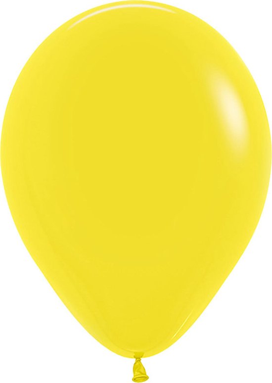 Ballon 30 cm, Geel, Sempertex kwaliteit