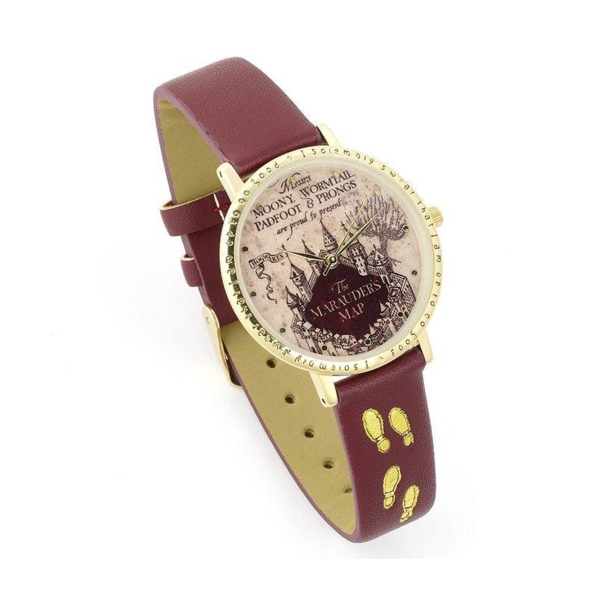 The Carat Shop - Harry Potter Marauders Map - De Zweinstein Kaart - Horloge Bruin