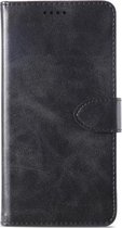 Kalfsleer Horizontale Flip Leather Case voor Samsung Galaxy J4 Core, met houder & kaartsleuven & portemonnee (zwart)