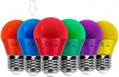 G45 kogellamp 5 stuks | E27 LED lamp 4W=30W gloeilamp | blauw licht