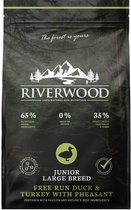 Riverwood Junior Large Breed - Ultra Premium Hondenvoer - Graanvrij Puppyvoer - 12Kg - Kalkoen - Hypoallergeen