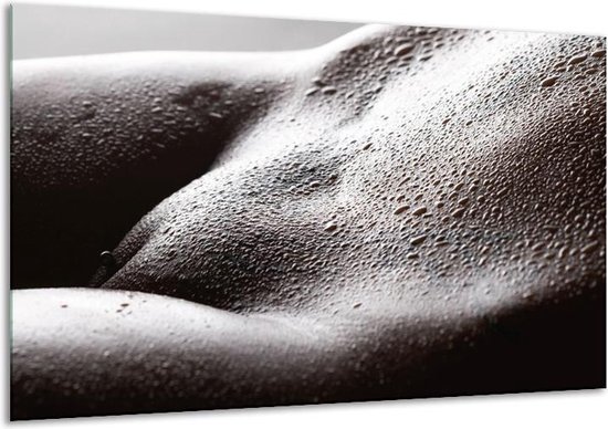 Peinture sur verre Corps | Gris, noir, blanc | 120x70cm 1Hatch | Tirage photo sur verre |  F001169