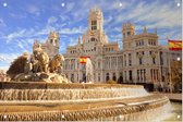 Fontein van de godin van de vruchtbaarheid in Madrid - Foto op Tuinposter - 150 x 100 cm