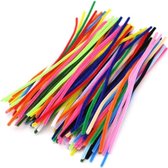 Chenille draad | Pijpenragers hobby | Chenilledraad | Chenille | Chenille draad diverse kleuren | Pijpenragers | Multicolor | Set 100-delig | Able & Borret