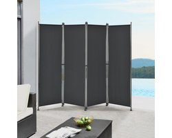Tuinscherm scheidingswand zonwering 170x215 cm zwart