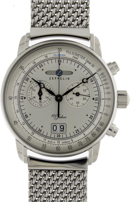 Zeppelin 7690m-1 quartz chronograph watch 7690M-1 Mannen Quartz horloge