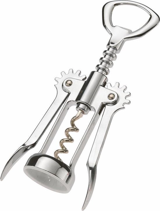 Blikopener, ijzeren materiaal handmatige blikverwijderaar, flesopener, met houten handvat, 15,4 cm, universele picknick keukengereedschap blikopener draagbare heavy duty thuis houten handvat (1 stuk
