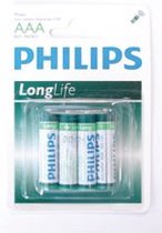 Philips batterij Longlife  AAA 48 Stuks (12 pakjes van 4 stuks)