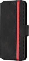 iPhone 12 Bookcase Hoesje - Softcase - Magneetsluiting - Pasjeshouder - Leer - Apple iPhone 12 - Zwart