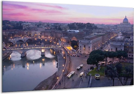 Peinture sur verre Villes | Violet, blanc, noir | 120x70cm 1Hatch | Tirage photo sur verre |  F002830