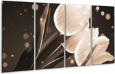 Peinture sur verre tulipe | Blanc gris | 160x80cm 4 Liège | Tirage photo sur verre |  F004985