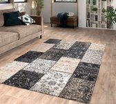 Flycarpets Van Gogh Vintage Patchwork Vloerkleed - 200x290cm - Zilver