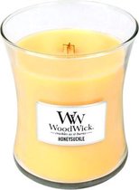 Woodwick Hourglass Medium Geurkaars - Honeysuckle