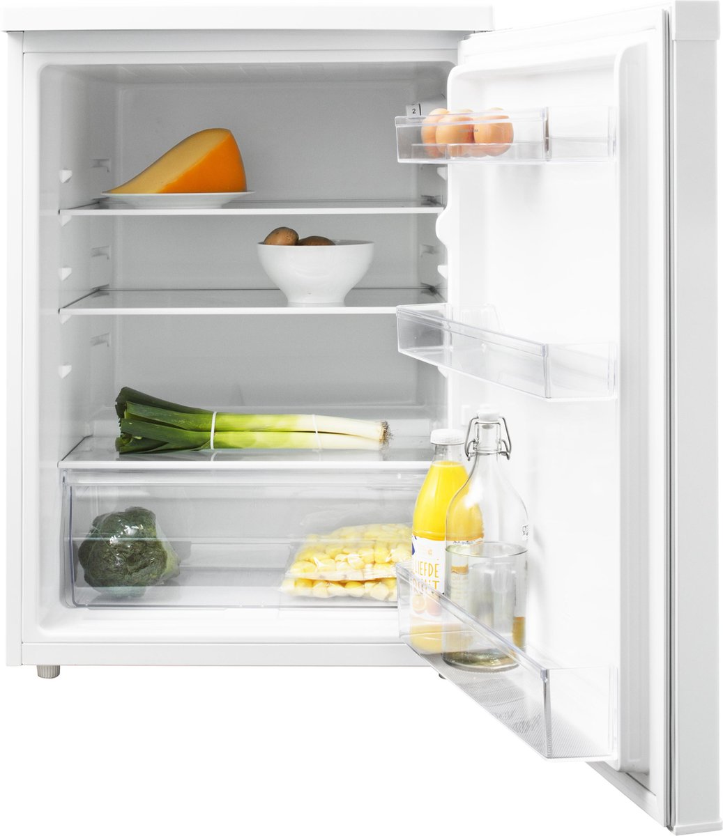 Inventum KK600 tafelmodel koelkast 158 liter - Zonder vriesvak - 60 cm breed - Led-verlichting - Energielabel D - Vrijstaand - Wit — afbeelding 3