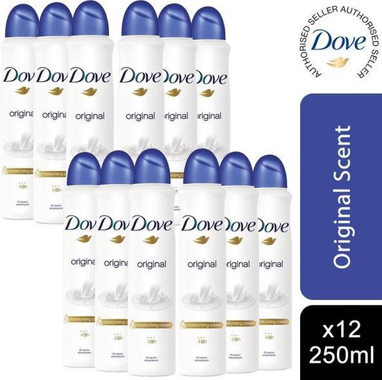 Dove Deo Spray Original XL - JUMBOPAK - 12 x 250 ml