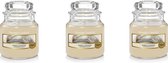 Yankee Candle Small Jar Geurkaars 3-pack - Warm Cashmere