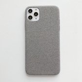 Voor iPhone 11 Pro Fabric Style TPU Protective Shell (grijs)