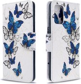 Voor Galaxy S20 Ultra Gekleurde Tekening Patroon Horizontale Flip Leren Case met Houder & Kaartsleuven & Portemonnee (Butterfly Swarm)
