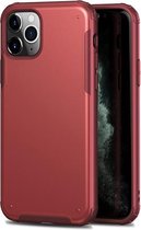 Voor iPhone 11 Pro Vierhoekige huid voelt schokbestendig TPU + pc-beschermhoes (rood)
