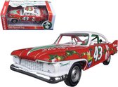 1960 Plymouth Fury Kerstmis (Rood) (20cm) 1/24 AutoWorld - Modelauto - Schaalmodel - Model auto - Miniatuurautos - Miniatuur auto