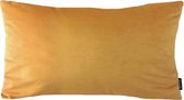 Velvet Oranje / Goud Long Kussenhoes | Fluweel - Polyester | 30 x 50 cm