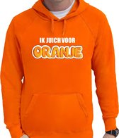 Oranje fan hoodie voor heren - ik juich voor oranje - Holland / Nederland supporter - EK/ WK hooded sweater / outfit XXL