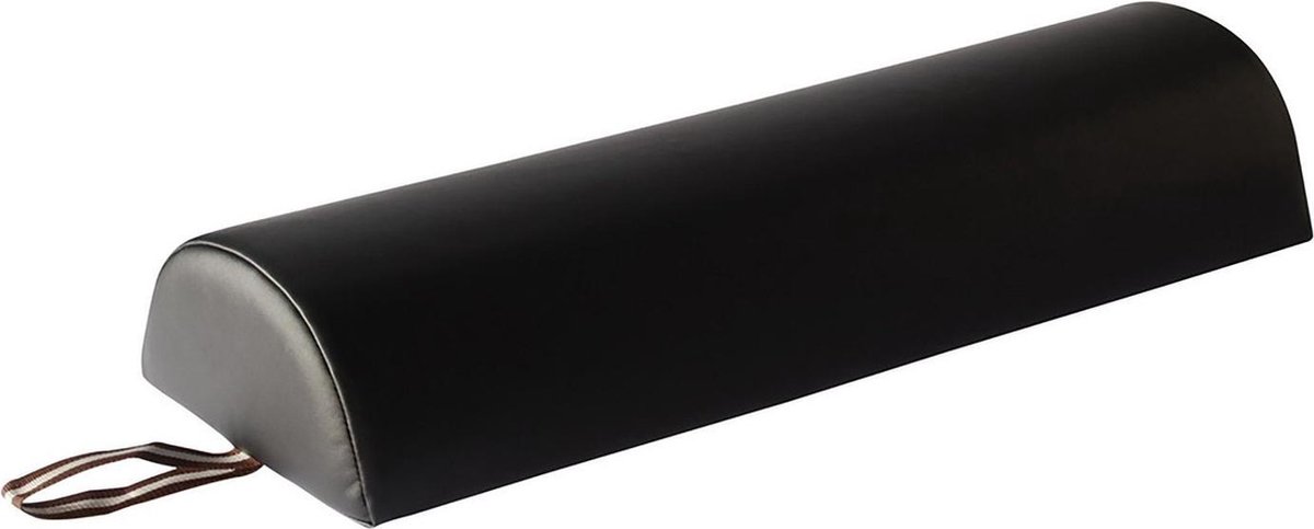 Goedkoopste ZenGrowth® Massagetafel Knierol Halfrond klein – Zwart – 66 cm x 15 cm – Rolkussen – Kniekussen – Handige ritssluiting – Comfortabel - Hygiënisch