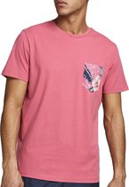 Jack & Jones T-shirt - Mannen - Roze/Groen/Blauw